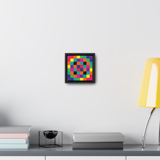 “Light Code” Gallery Canvas Wrap in Square Frame